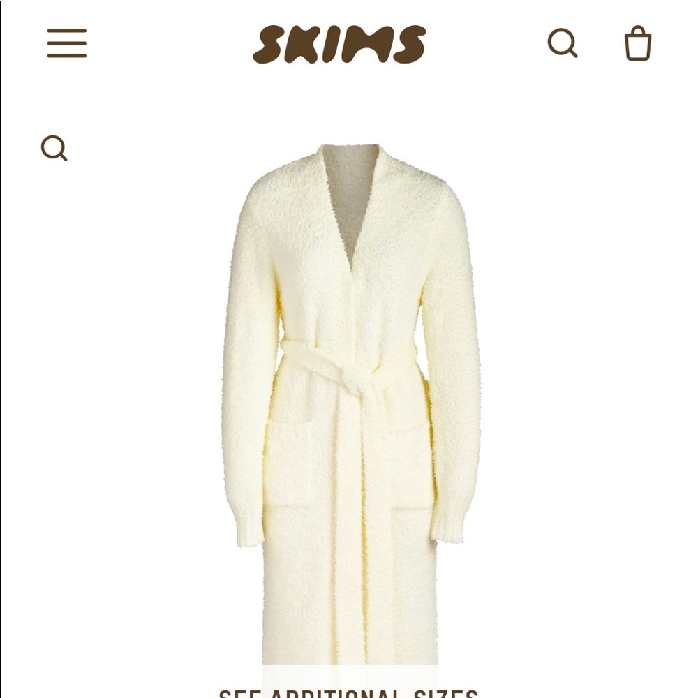 🤍SKIMS NWT Cozy Knit Robe 🤍